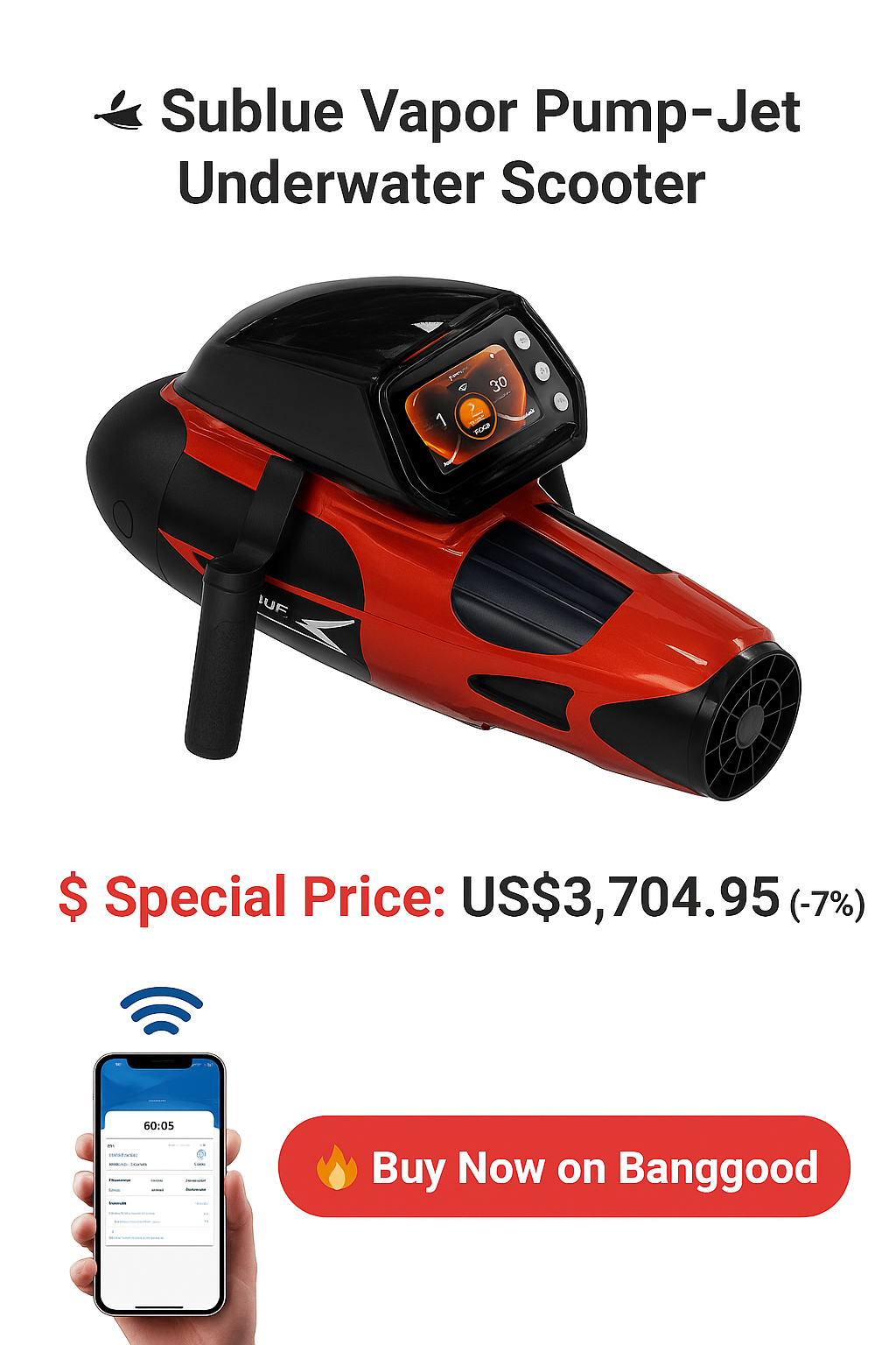 Sublue Vapor Underwater Scooter
