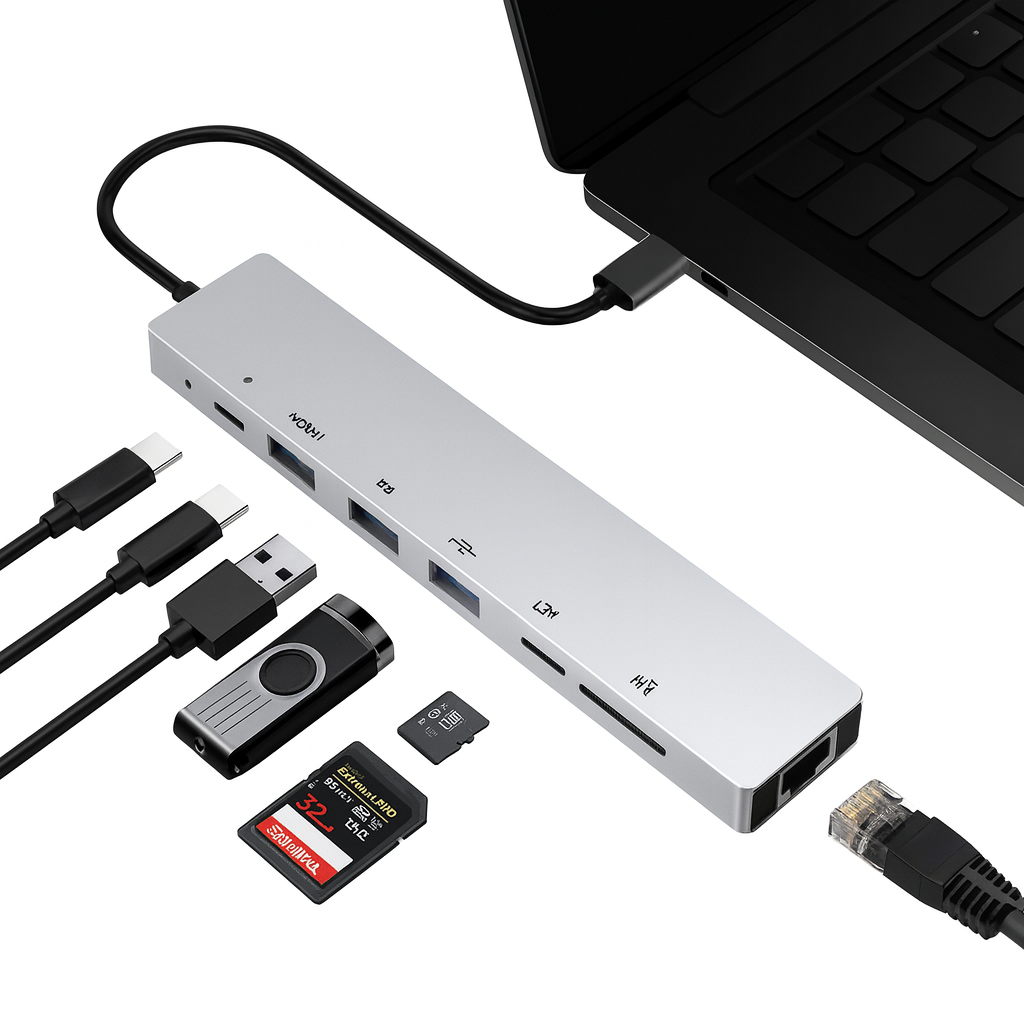 Bakeey PB-C7366 8-in-1 USB-C Hub Docking Station Review