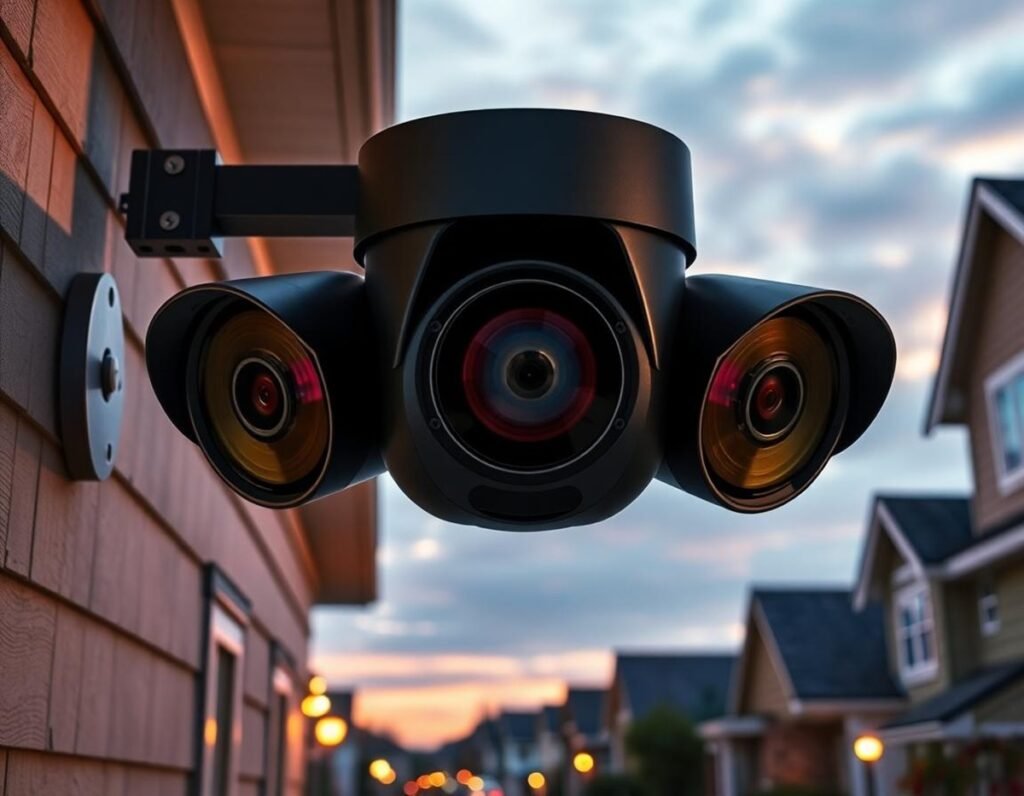 Best Solar-Powered Security Camera with Three Lenses